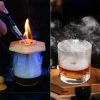 Bộ Smoker Kit 6 hương vị cocktail Máy hút thuốc gỗ phụ kiện bar quà tặng Bourbon sinh nhật không butan 7