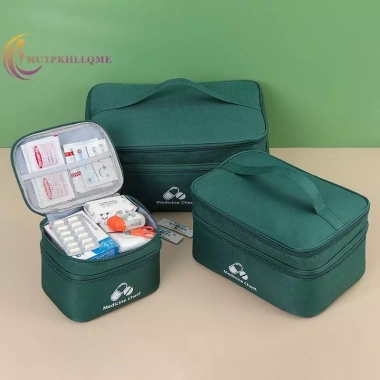 Bộ sơ cứu du lịch 2 lớp - Túi phân loại thuốc Oxford chống dịch - Giá 109.340₫