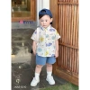 Bộ Sơ Mi Bé Trai Họa Tiết Sành Điệu, Ngộ Ngĩnh - Chất Liệu Cao Cấp, Mềm Thấm Hút Mồ, Giá Ưu Đãi 235.000₫ 2
