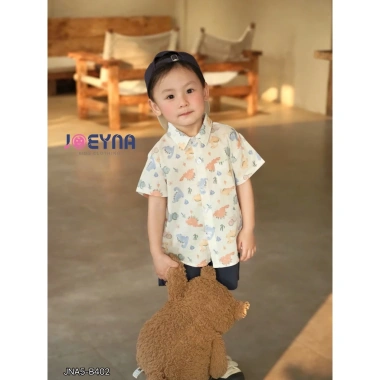 Bộ Sơ Mi Bé Trai Họa Tiết Sành Điệu, Ngộ Ngĩnh - Chất Liệu Cao Cấp, Mềm Thấm Hút Mồ, Giá Ưu Đãi 235.000₫ 4