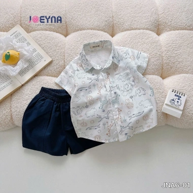 Bộ Sơ Mi Bé Trai Họa Tiết Sành Điệu, Ngộ Ngĩnh - Chất Liệu Cao Cấp, Mềm Thấm Hút Mồ, Giá Ưu Đãi 235.000₫ 10