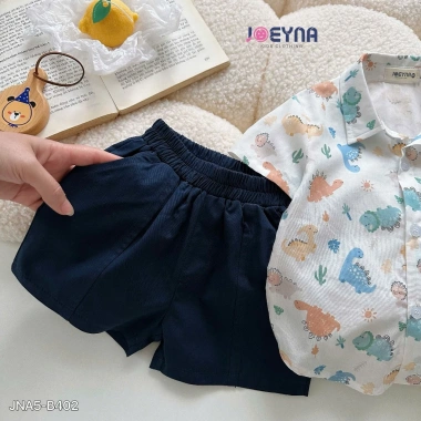 Bộ Sơ Mi Cộc Tay Bé Trai Họa Tiết Khủng Long - Chất Cao Cấp, Mềm Thấm Hút Mồ, Giá Ưu Đãi 275k 6 Bộ Sơ Mi Cộc Tay Bé Trai Họa Tiết Khủng Long - Chất Cao Cấp, Mềm Thấm Hút Mồ, Giá Ưu Đãi 275k 6