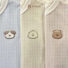Bộ Sơ Sinh Embes Dài Tay Cài Thẳng Kẻ Ô Cotton Mềm Mại 0-9 Tháng - 188k 3