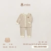 Bộ Sơ Sinh Embes Dài Tay Cài Thẳng Kẻ Ô Cotton Mềm Mại 0-9 Tháng - 188k 5