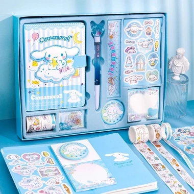 Bộ sổ tay kế hoạch Sanrio - Hộp quà Cinnamoroll và My Melody, quà sinh nhật trẻ em, giảm 22%