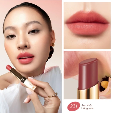 Bộ Son Môi Cao Cấp Nhã Nhiên – Mềm Mịn, Dưỡng ẩm, Màu Cỏ Mềm, Chỉ 550.000₫ (Giảm từ 665.500₫)