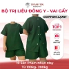 Bộ spa đông y Thành Tin - Đồ massage cotton lạnh, cổ tròn nút sau, mềm mịn thoáng mát 4