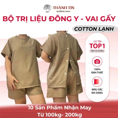 Bộ spa đông y Thành Tin - Đồ massage cotton lạnh, cổ tròn nút sau, mềm mịn thoáng mát 5 Bộ spa đông y Thành Tin - Đồ massage cotton lạnh, cổ tròn nút sau, mềm mịn thoáng mát 5