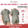 Bộ spa đông y Thành Tin - Đồ massage cotton lạnh, cổ tròn nút sau, mềm mịn thoáng mát 9