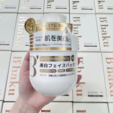 Bộ Sữa Dưỡng Thể & Ủ Sáng B'Haku Whitening Pack Nhật Bản 360ml - Giá 1.26 triệu 3