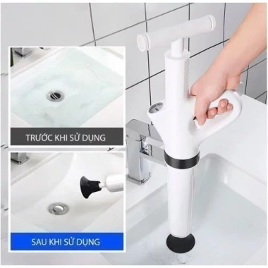 Bộ Súng Thông Tắc Bồn Cầu, Bồn Rửa, Cống Thoát Sàn - Khí Nén An Toàn, Hiệu Quả, 209.000 VNĐ 8