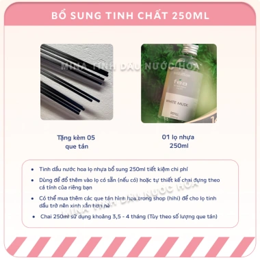 Bổ sung tinh chất nước hoa Eyun Shangrila Vanilla Chanpeye 250ml - Tinh dầu khuếch tán thơm phòng, giá chỉ 198.000 VND 2