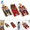 Bộ suspender & bow tie trẻ em điều chỉnh 3 kẹp kim loại, thời trang bé giá 105.840 4