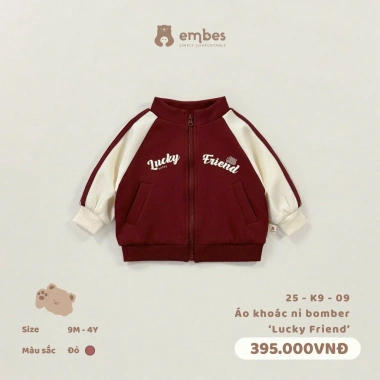 Bộ sưu tập mới: Áo khoác bomber nỉ dày cho bé 8-18kg – giá ưu đãi 316.000₫ 7