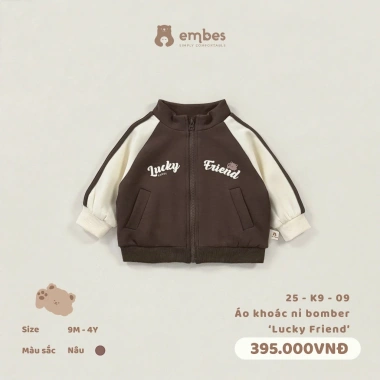 Bộ sưu tập mới: Áo khoác bomber nỉ dày cho bé 8-18kg – giá ưu đãi 316.000₫ 8
