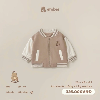 Bộ sưu tập mới: Áo khoác bomber nỉ dày cho bé 8-18kg – giá ưu đãi 316.000₫ 9