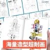 Bộ sưu tập người 4.098 - Sách tô màu Sprunki ký sinh trùng hộp điệu sao chép trẻ 6
