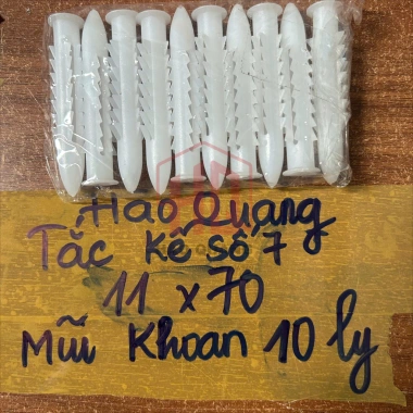 Bộ Tắc Kê Nở Nhựa Siêu Bền - Phụ Kiện Treo Tường, Khoan Bê Tông Độ Bền Cao, Giá Ưu Đãi 11,011₫