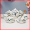 Bộ tách trà sứ bone porcelain 14 chi tiết - Hoa văn tinh tế, hộp quà tặng, 1.359.000₫