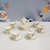 Bộ tách trà sứ bone porcelain 14 chi tiết - Hoa văn tinh tế, hộp quà tặng, 1.359.000₫ 4