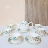 Bộ tách trà sứ bone porcelain 14 chi tiết - Hoa văn tinh tế, hộp quà tặng, 1.359.000₫ 7