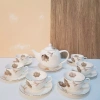 Bộ tách trà sứ bone porcelain 14 chi tiết - Hoa văn tinh tế, hộp quà tặng, 1.359.000₫ 9