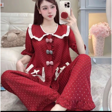 Bộ tay cộc mặc nhà đũi vân mây hoạ tiết dễ thương – Xinh, thoáng mát, chỉ 165k 9 Bộ tay cộc mặc nhà đũi vân mây hoạ tiết dễ thương – Xinh, thoáng mát, chỉ 165k 9