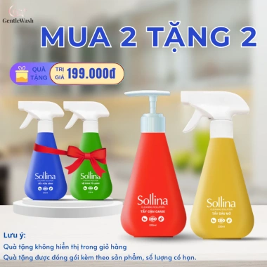 Bộ Tẩy Rửa Gia Đình 300ml - Tẩy Cặn Canxi, Dầu Mỡ, Kèm Nước Lau Kính & Tủ Lạnh, Tiện Lợi, Tiết Kiệm 60.000₫