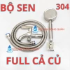 Bộ tay sen nhôm tăng áp siêu mạnh, vòi sen đa chức năng - giá 34.999đ, tiết kiệm nước, lực mạnh 6