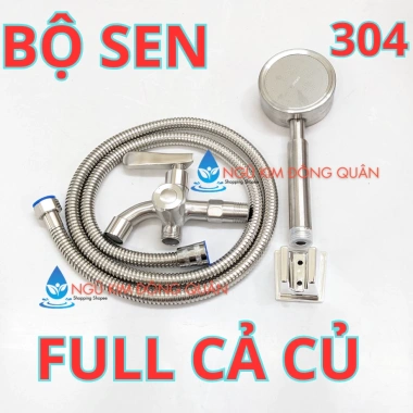 Bộ tay sen nhôm tăng áp siêu mạnh, vòi sen đa chức năng - giá 34.999đ, tiết kiệm nước, lực mạnh 6 Bộ tay sen nhôm tăng áp siêu mạnh, vòi sen đa chức năng - giá 34.999đ, tiết kiệm nước, lực mạnh 6