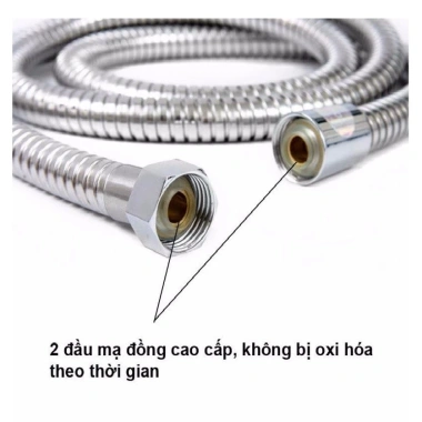 Bộ tay sen tắm inox 304 tròn mỏng an toàn, đầy đủ dây và gác cài, giá 58.000đ 4 Bộ tay sen tắm inox 304 tròn mỏng an toàn, đầy đủ dây và gác cài, giá 58.000đ 4