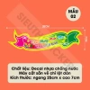 Bộ Tem Dán Tết Decal Nơ cắt sẵn 25x7cm - Trang trí hộp bánh, hũ kẹo, quà mứt, giá 110k 2
