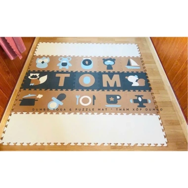 Bộ Thảm ghép xốp trẻ em không mùi Dumbo Mat Pastel 32x32x1cm 10 miếng 35.000₫