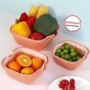 Bộ Thau Rổ 2 Lớp Vuông Nhựa Việt Nhật 6 Món, Kèm Chậu Hứng Nước – Tiện Lợi cho Bếp, Giá 28.000đ 4