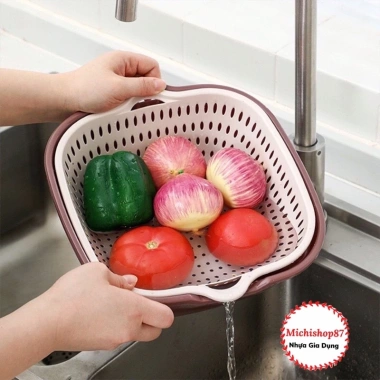 Bộ Thau Rổ 2 Lớp Vuông Nhựa Việt Nhật 6 Món, Kèm Chậu Hứng Nước – Tiện Lợi cho Bếp, Giá 28.000đ 6 Bộ Thau Rổ 2 Lớp Vuông Nhựa Việt Nhật 6 Món, Kèm Chậu Hứng Nước – Tiện Lợi cho Bếp, Giá 28.000đ 6
