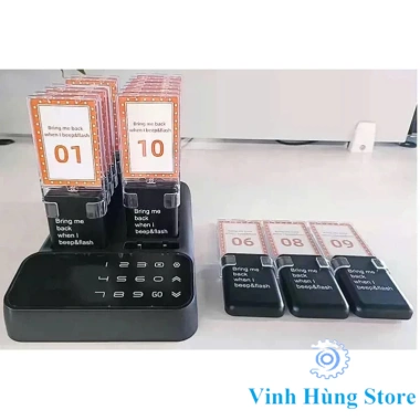 Bộ thẻ rung gọi phục vụ 16 thẻ - Gọi order, bảo hành 1 năm, giá 1.72 triệu 2