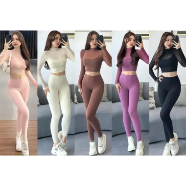 Bộ Thể Thao Dài Tay AN NHIÊN Lulu - Thun Lạnh, Thấm Hút Mồ Hôi, 4 Chiều, 395k