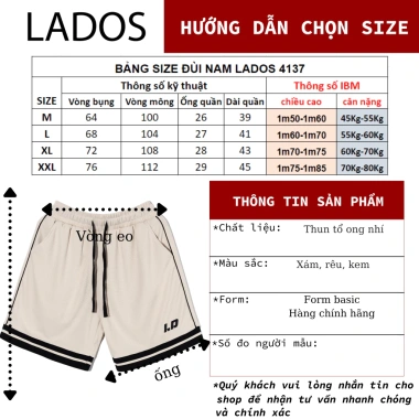 Bộ thể thao LADOS-7.138 áo cổ tim vải tổ ong, quần phối bo năng động - 272k