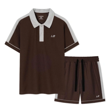 Bộ thể thao LADOS-7.162 áo polo nam ngắn tay và quần phối màu vải tổ ong, trẻ trung năng động, chỉ 272k