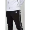 Bộ Thể Thao Nam SIKSILK Black Taped Zip Top va Jogger Đen Trắng Chính Hãng Giảm Giá 3