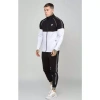 Bộ Thể Thao Nam SIKSILK Black Taped Zip Top va Jogger Đen Trắng Chính Hãng Giảm Giá 10