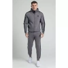 Bộ Thể Thao Nam SIKSILK Grey Hoodie và Jogger Taped Zip Thru - Chính Hãng, Giá 1.300.000 VND