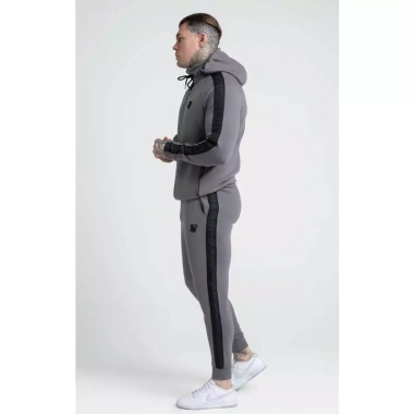 Bộ Thể Thao Nam SIKSILK Grey Hoodie và Jogger Taped Zip Thru - Chính Hãng, Giá 1.300.000 VND