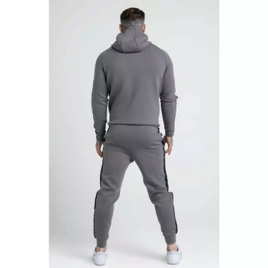 Bộ Thể Thao Nam SIKSILK Grey Hoodie và Jogger Taped Zip Thru - Chính Hãng, Giá 1.300.000 VND