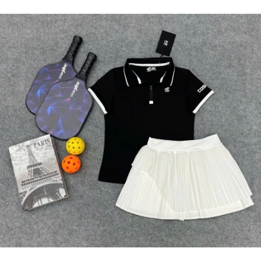 Bộ Thể Thao Nữ 3 Lớp Pickleball Golf Tennis Cầu Lông – Váy Túi Cấp Châu 690k