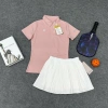Bộ Thể thao nữ áo cổ lệch váy hai lớp ly nhỏ, phù hợp Golf Tennis pickleball - QC cao cấp, giá ưu đãi 549k 5