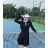Bộ thể thao nữ áo dài tay, váy hai lớp đa năng cho Tennis, Pickleball, Golf, cầu lông - SG cao cấp, thoáng mát, thiết kế thời trang, giá chỉ 417,050₫, giảm tới 17% 7