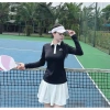 Bộ thể thao nữ áo dài tay, váy hai lớp đa năng cho Tennis, Pickleball, Golf, cầu lông - SG cao cấp, thoáng mát, thiết kế thời trang, giá chỉ 417,050₫, giảm tới 17% 8
