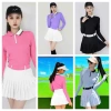 Bộ thể thao nữ áo dài tay váy xếp ly hai lớp - Tennis, Golf, Pickleball | SG cao cấp