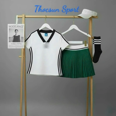 Bộ thể thao nữ cao cấp Pickleball Váy áo Golf, Tennis, Bickleball, Cầu lông, giá ưu đãi 279.000đ 5